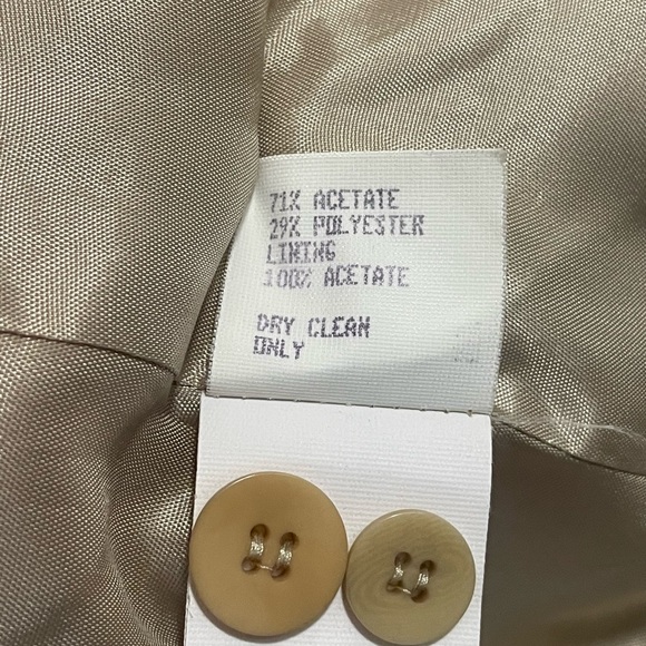 Parallel Basics Vintage Y2K khaki blazer size 4 - Picture 6 of 6